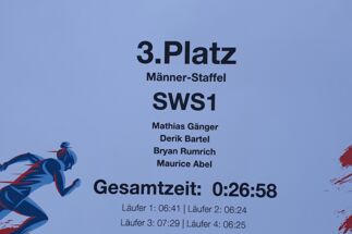 Urkunde zum 3. Platz in der Männerstaffel