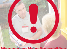 Warnung vor Haustürgeschäften